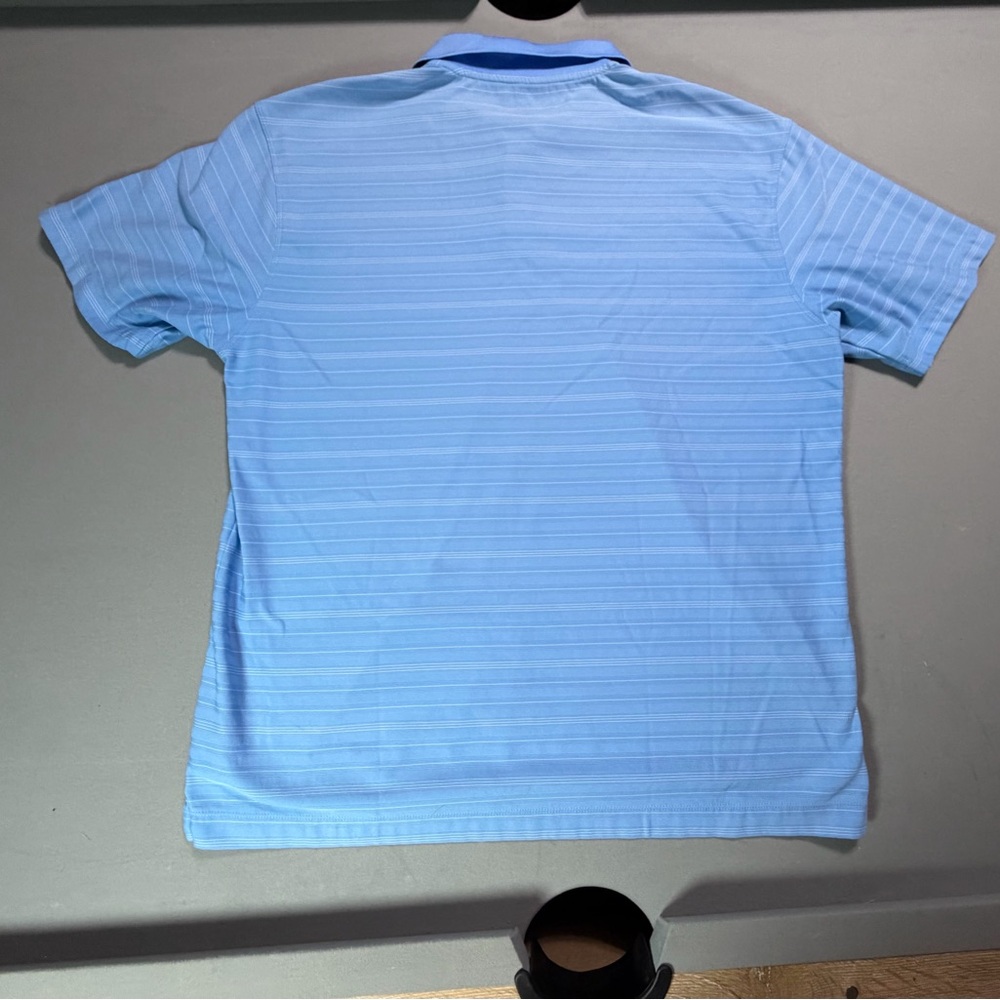Nike Men's Light Blue Striped Polo Shirt size xl - Picture 6 of 6